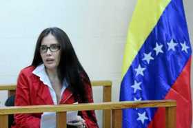 La excongresista Aída Merlano durante una audiencia judicial en Caracas (Venezuela) del pasado jueves.