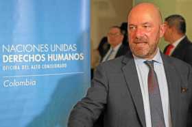 El representante en Colombia de la Alta Comisionada de Naciones Unidas para los Derechos Humanos, Alberto Brunori, recalcó que l