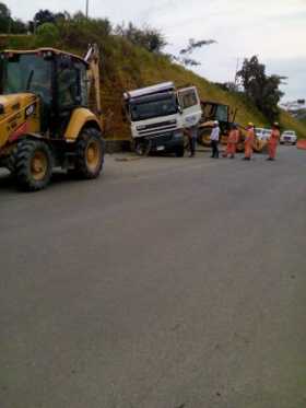 Accidente de volqueta en Risaralda 