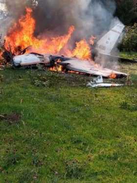 Fallecen cuatro personas en accidente aéreo en Bogotá 