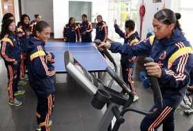 Manuela Vanegas (R.C.D. Espanyol), Laura Orozco (Cádiz C.F.), Gisela Robledo, Kelly Caicedo, Manuela Pavi y Maireth Pérez, todas