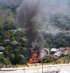 Incendio de tres casas en el barrio Sierra Morena de Manizales