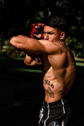 Jorge Andrés Muñoz durante uno de sus entrenamientos. 