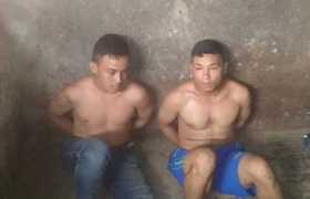 Momento de la captura de los hombres. 