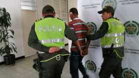 Hernán de Jesús Castro Botero, conocido como Cantaleta, el día de su captura. Pidieron 104 meses de cárcel. 