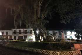 Ramas de árboles cayeron en el parque de Salamina. 