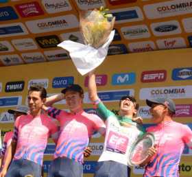 El EF Education, de Rigoberto Urán, se llevó la contrarreloj por equipos.