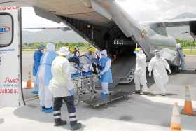 Fueron trasladados a otros departamentos los pacientes que están en condición crítica, pero resisten un viaje.