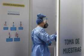 Toma de muestras de covid-19.