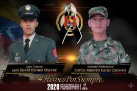 Mueren en Cauca dos militares por explosión de artefacto