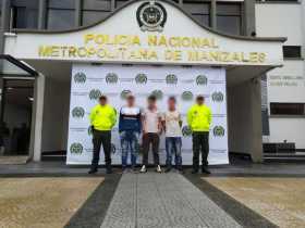 Capturaron a tres hombres por robar a taxistas en Manizales y Villamaría