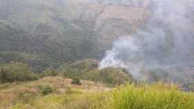Incendio forestal afectó vereda de Pácora