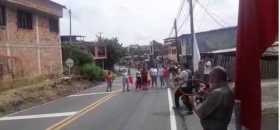 El hambre los hace protestar en Chinchiná 