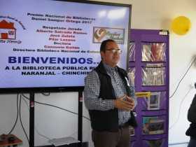 Jorge Hélmer Valencia, bibliotecario vereda Naranjal