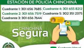 Policía de Chinchiná habilita WhatsApp para línea de atención