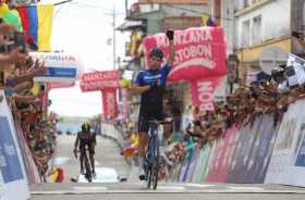 El caldense Dídier Chaparro fue segundo en la etapa de hoy de la Vuelta que llegó a Belalcázar