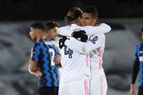 Real Madrid sumó su primera victoria en la Liga de Campeones, mientras que el Atalanta de los colombianos cayó goleado