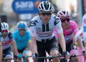 El ciclista holandés Wilko Kelderman, del Team Sunweb, nuevo líder del Giro de Italia. 