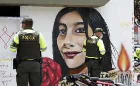 La comunidad, junto con la Policía y los manifestantes acordaron que el grafiti de Julieth Ramírez, asesinada durante los distur
