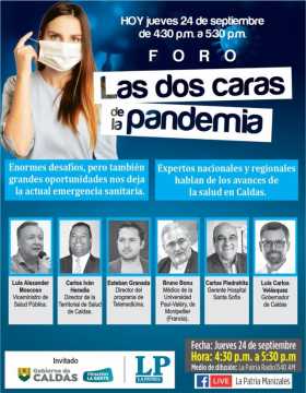 Autoridades de salud analizan las dos caras de la pandemia