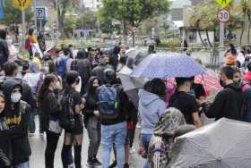 Marchan por las vías de Manizales en contra de la reforma tributaria