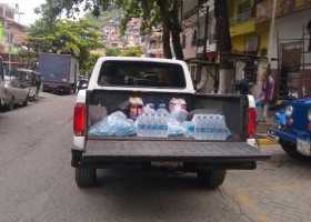 En lancha llevaron ayudas para familias y mineros en vereda El Bosque (Neira)