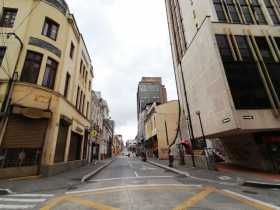 Manizales durante el toque de queda de este fin de semana. 