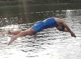 El Lago Cameguadua fue aprobado para algunos deportes acuáticos. 