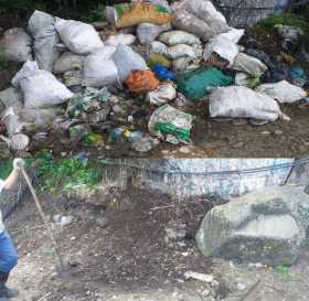 Comunidad limpió la basura en Anserma