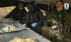 Incautan cerca de tres toneladas de cocaína del ELN en Nariño