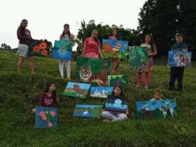 Por intermedio de teléfono aprenden a pintar