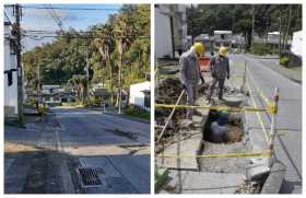 Le corrieron a solucionar la denuncia en la vía del barrio Los Nogales, en Manizales