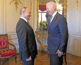 Foto | EFE | LA PATRIA Joe Biden ve "perspectivas genuinas" de mejorar lazos con Rusia tras ver a Vladimir Putin.