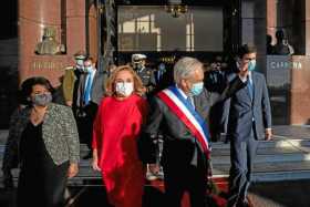 Sebastián Piñera, presidente de Chile, ofreció ayer su discurso anual para rendir cuentas del último año de Gobierno. 