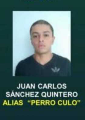 Juan Carlos Sánchez Quintero, alias Perro Culo, de 29 años, natural de Concordia.