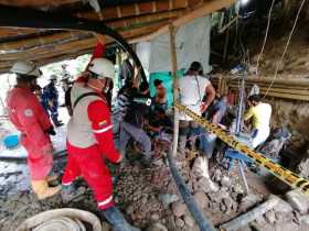 11 son los mineros desaparecidos en tragedia en Neira