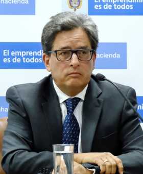 Ministro de Hacienda, Alberto Carrasquilla Barrera.