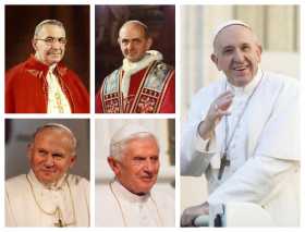  Cinco papas: Un ser humano, puente para Dios 