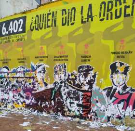 Vandalizan mural acerca de ejecuciones extrajudiciales en Bogotá 