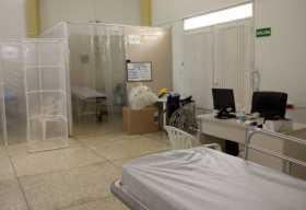 Esta es el área Covid de Urgencias y los ajustes al área de expansión con seis camas en el Hospital Santa Teresita de Pácora.