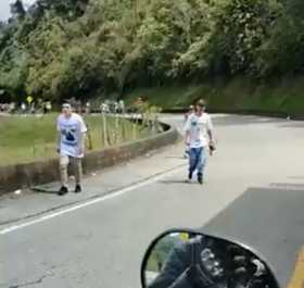 Los hinchas del Quindío se vieron superados por mayor cantidad de armas que traían los de América.