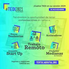 Conéctese a la Tedi2021, tertulia digital sobre negocios y tecnología