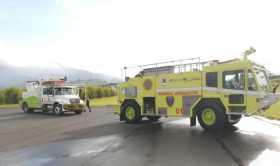 Operación del aeropuerto La Nubia estuvo suspendida por contratiempo con máquina de bomberos 