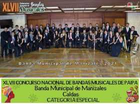 Banda Municipal de Manizales logró el primer lugar en Concurso Nacional en Paipa (Boyacá)