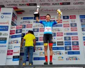 La chilena Aranza Villalón, de Avinal, ganó la segunda etapa de la Vuelta a Colombia Femenina