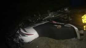 Muerto en moto en el sector El Palo, vía Irra-La Felisa.   