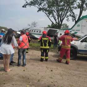 Avión de la Policía se salió de la pista de aterrizaje en aeropuerto de Villavicencio