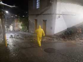 Fuerte aguacero provoca inundaciones en Pácora