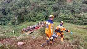 El accidente ocurrió en el kilómetro 71 de la carretera entre Mocoa, capital del Putumayo, y Pitalito, en el Huila