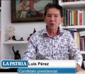 Luis Pérez explicó su bandera con marihuana